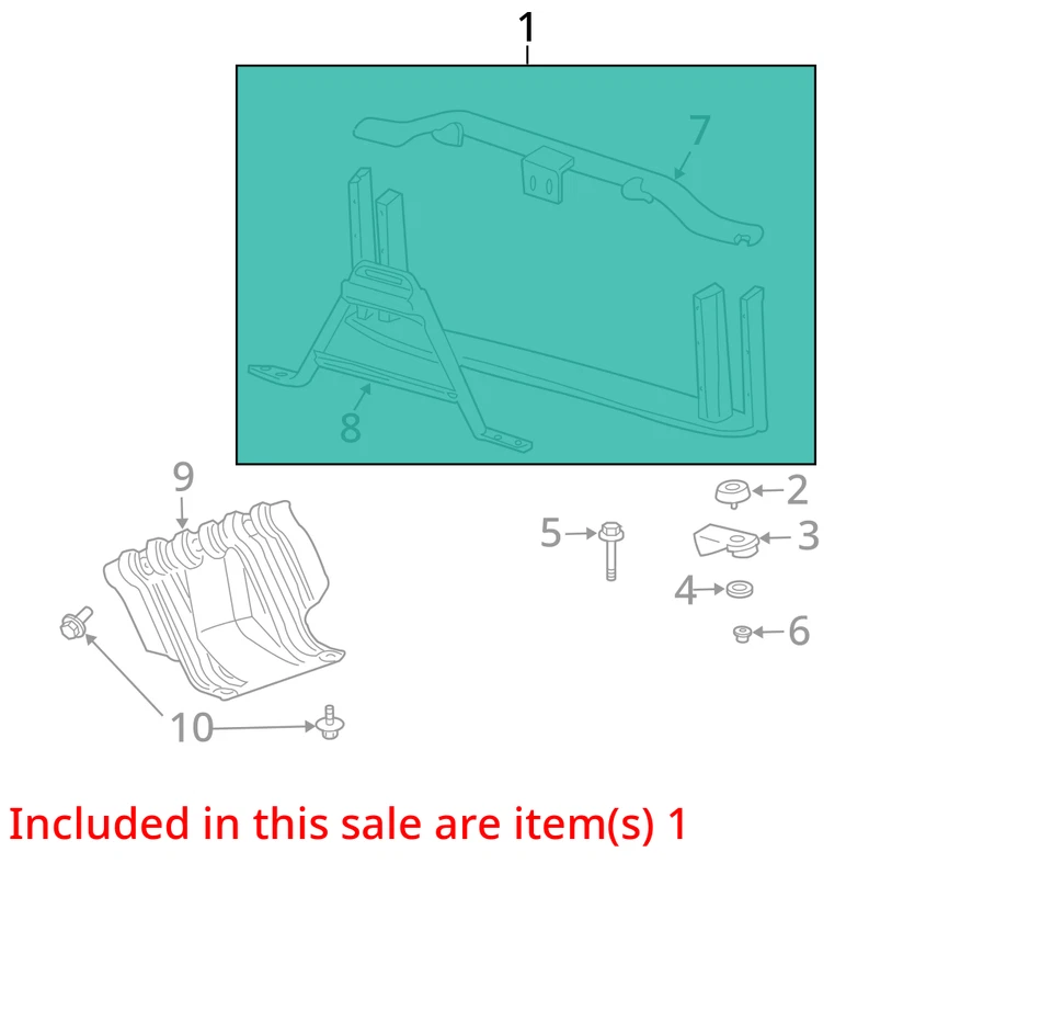 Se adapta a 10-14 CHEVROLET SUBURBAN 500 5,3 L Radiador Núcleo Soporte Fabricante de Equipo Original ¡Ver daños! Foto 4 de 4