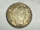 1910 BARBER silver U.S. dime. Original choice XF-AU, some luster. #q1