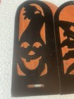 c.1920-30’s Beistle Crepe Paper Die Halloween 4 Panel Lantern & Candle Base X 2 — photo 6