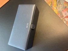 Black Leather Watch Box