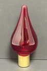 Blenko Glass Lamp Finial - Ruby