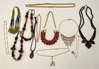 Mixed Lot of 12 Vintage to Recent Necklaces Costume Jewelry Ready To Wear Unique