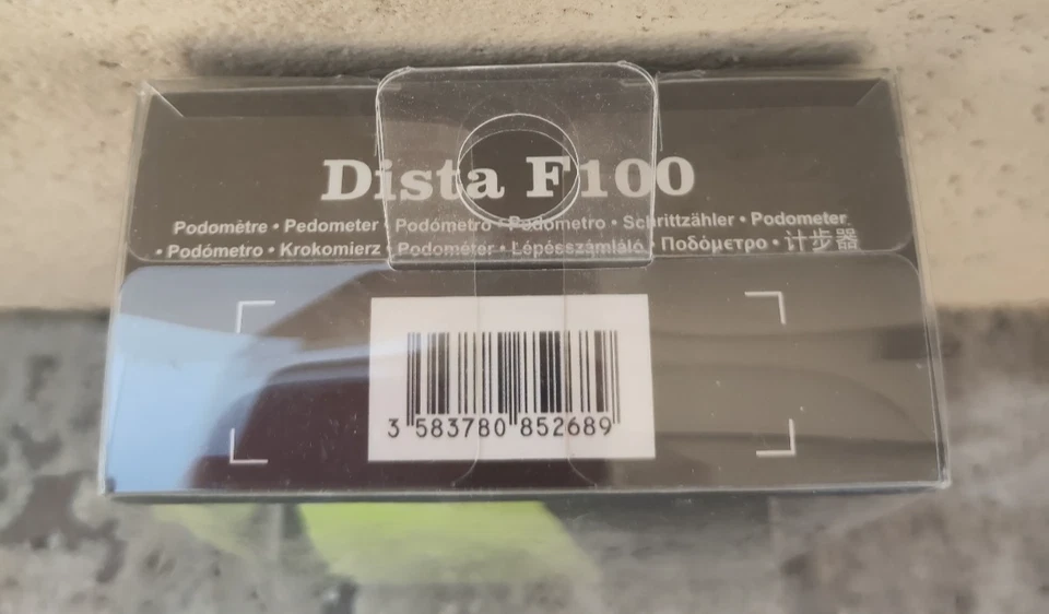 Pedometro bianco e verde dista f100 nuovo con confezione originale - Immagine 2 di 3