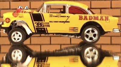 Adesivo Per Acuvisione Hot Wheels 1/64 &ndash; PAC MAN 55 Chevy Gasser &ndash; Modello 369