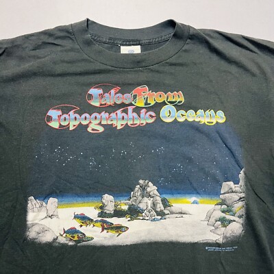 Vintage 80s YES Tales From Topographic Oceans Band Single Stitch T