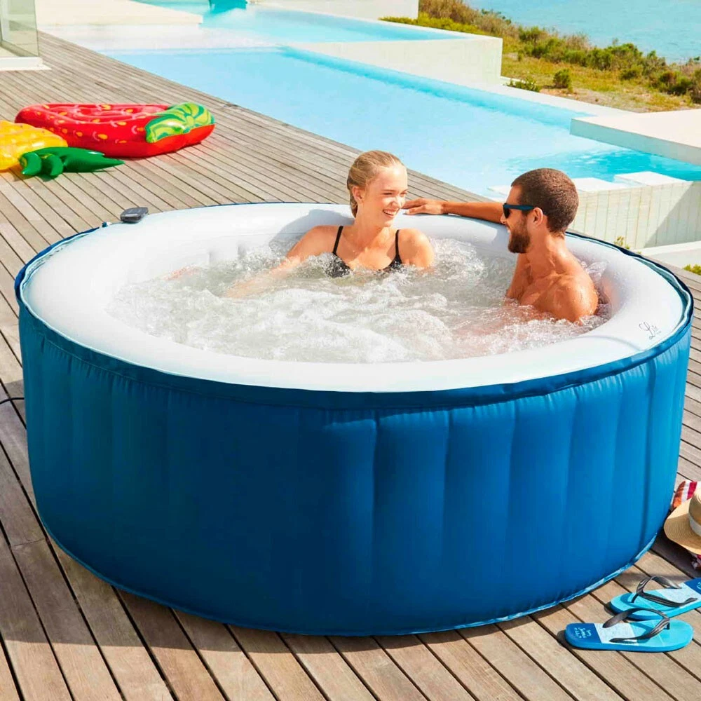 MSpa Lite 4-Person (2+2) Inflatable Hot Tub Bubble Spa Round **BRAND NEW**  | eBay