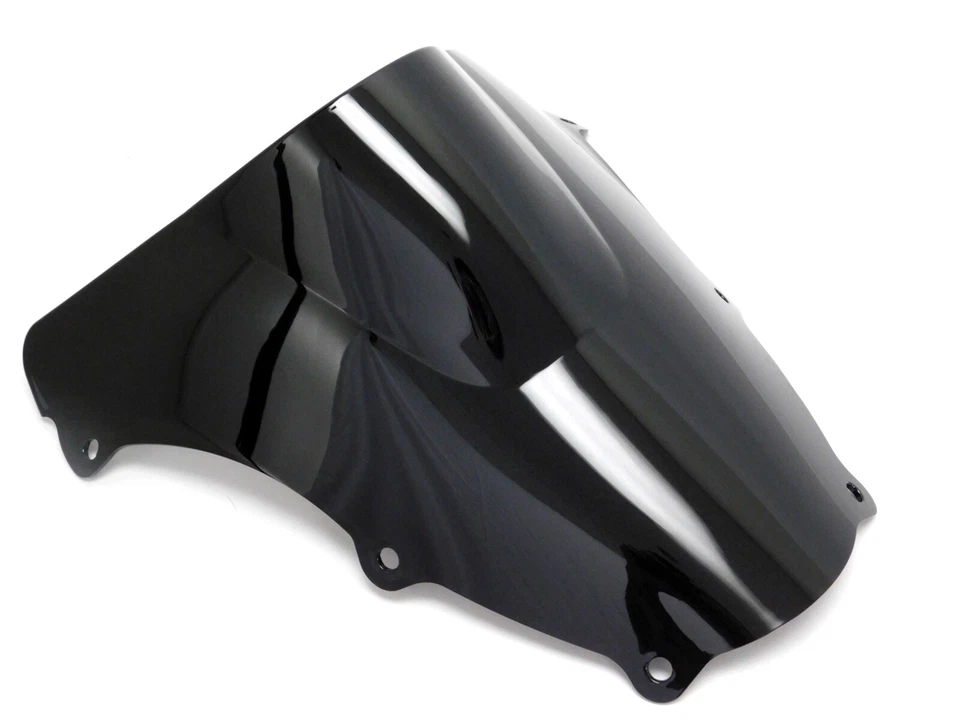 Parabrisas negro doble burbuja para 03-2012 Suzuki SV650S 03-07 SV1000 Foto 2 de 4