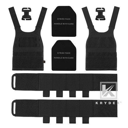 Chaleco táctico de bajo perfil portador de placa lisa de baja visibilidad KRYDEX portador ligero - Imagen 5 de 16