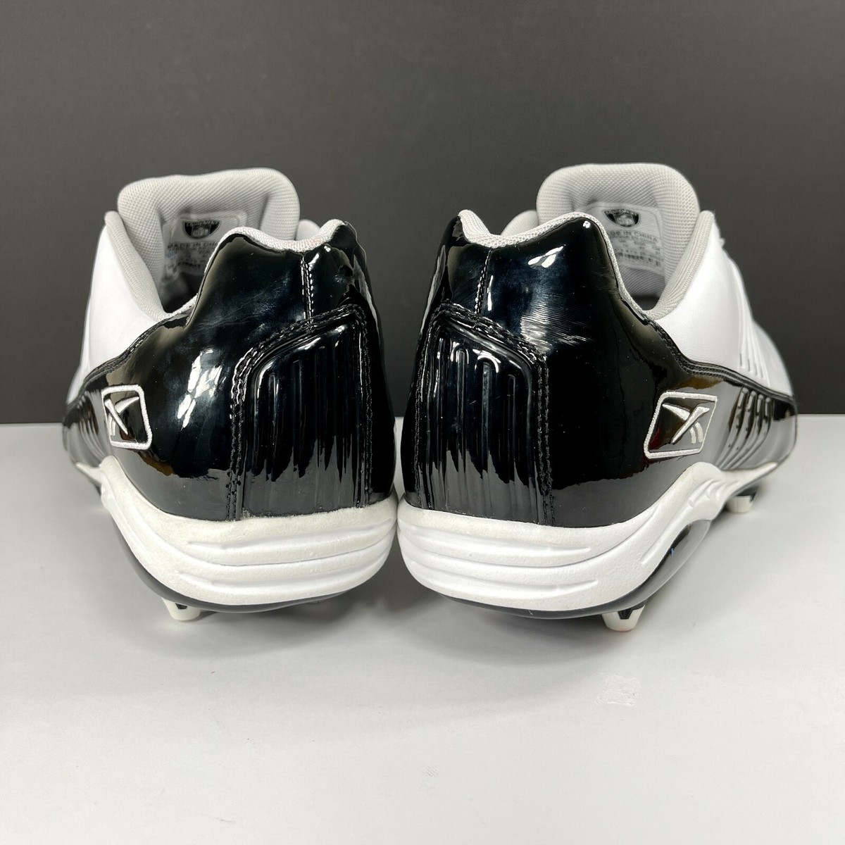 Reebok NFL Equipment Men\'s Size 13 Football Shoes Cleats White Leather Reebok Zig Cleats | Discount Reebok White Football Cleats main image 2
