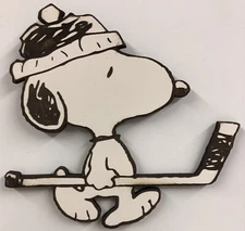 Snoopy Hockey Player Figure Fridge Magnet
