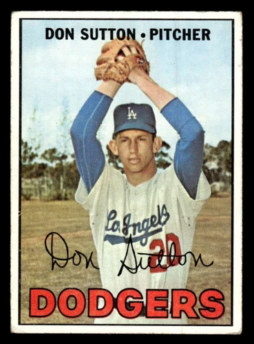 1967 Topps Don Sutton Los Angeles Dodgers 445 VG JX1271