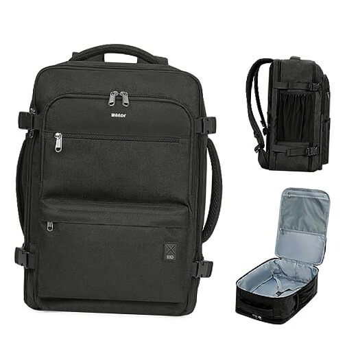 Travel Backpack For Spirit Airlines Personal Item Bag 18x14x8 with Wet Black-image