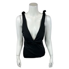 Kim Gravel x Swimsuits For All Tie Shoulder 1-Piece Suit Solid Black 6 Size