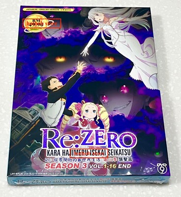 Re:Zero - Kara Hajimeru Isekai Seikatsu (Season 3) ~English Audio & Subtitle DVD