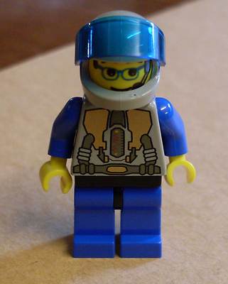 Lego Life on Mars - LoM - Assistant  Figur Raumfahrt Figuren Astronaut blau Neu