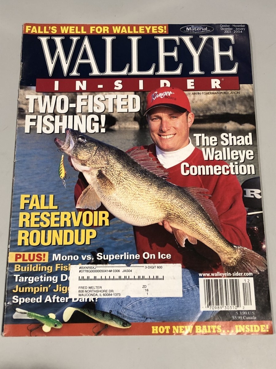 In-Fisherman Walleye In-Sider Magazine Oct-Nov-Dec-Jan 2003/2004 