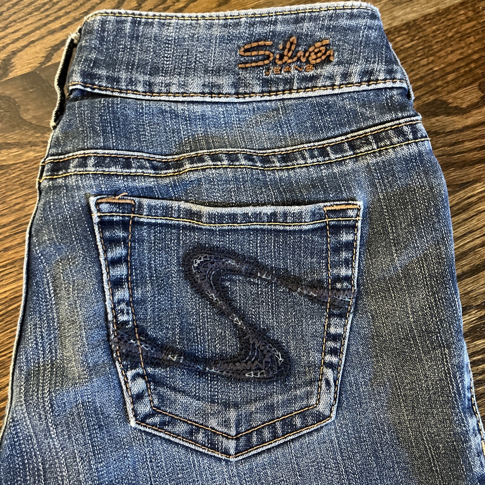Silver Suki Jeans Women's 26 X  30 Blue Denim Bootcut - View 2