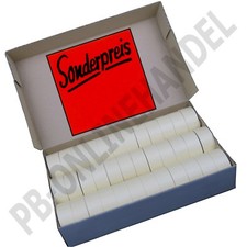 Preisetiketten 29x28mm leuchtrot "Sonderpreis" oben rechteckig Preisauszeichner 