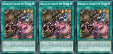 Yugioh! - 3x Dramatic Snake-Eye Chase - PHNI-EN062  Phantom Nightmare - NM/M