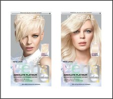 Loreal Feria Absolute Platinum Advanced Lightening System Hair Color YOU PICK