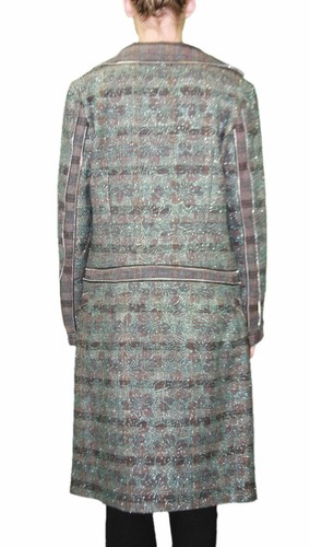 CUSTO BARCELONA Damenjacke mit Blumenmuster kariert ohne Reißverschluss RT592597 $ 1.331 Neu mit Etikett - Bild 3 von 4
