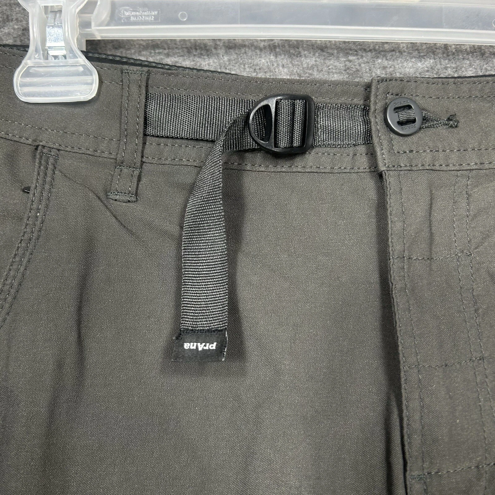 prana stretch zion cargo pocket belted shorts