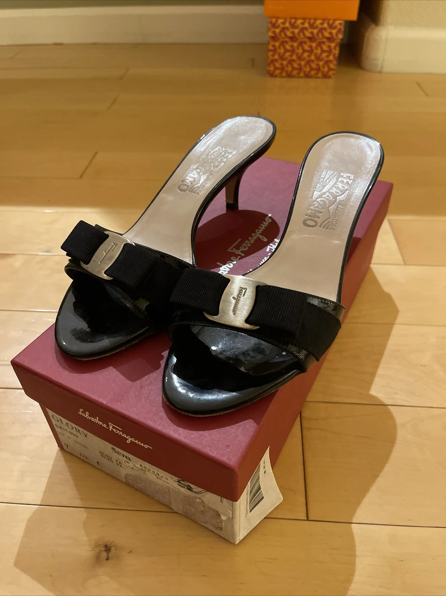 Authentic Salvatore Ferragamo Glory Shoes 5 CM size 7.5