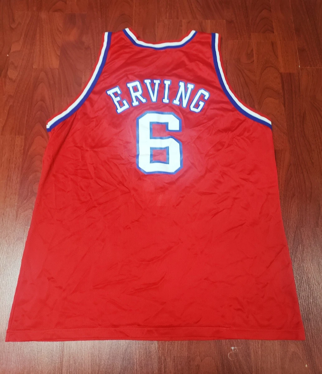 1997 Julius Erving New Jersey Nets Champion Gold Logo ABA Jersey