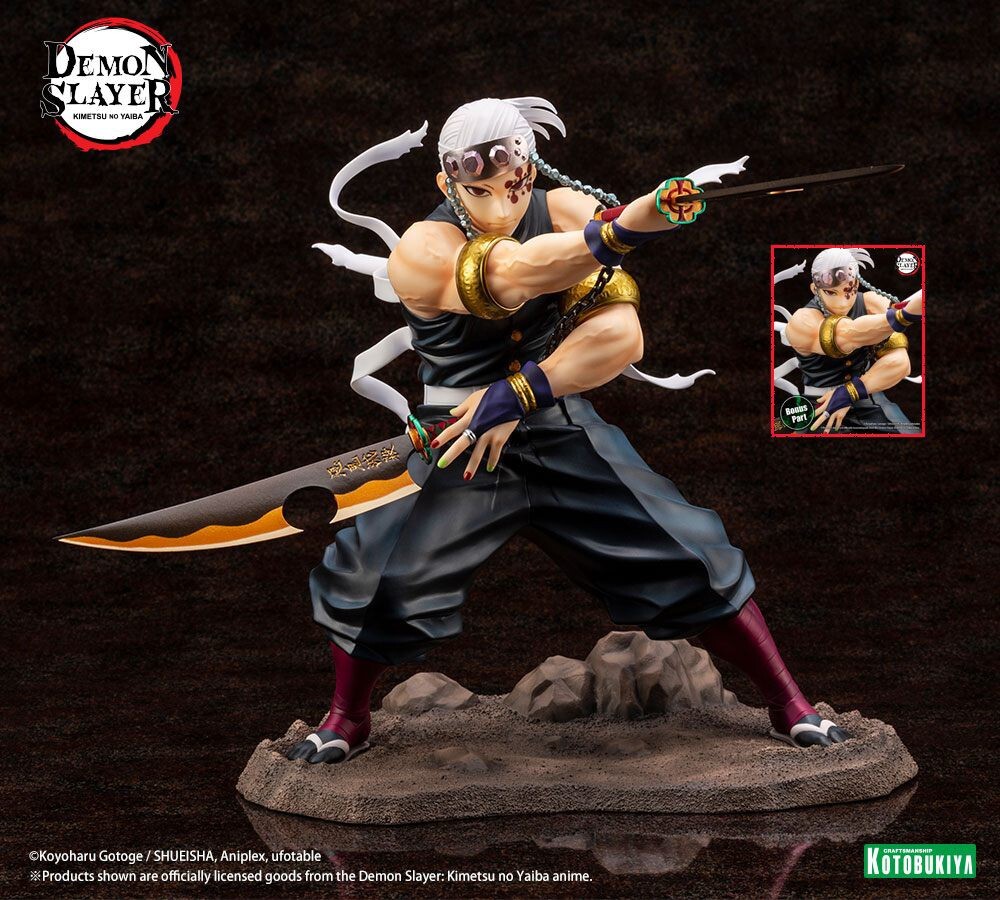 Uzui Tengen Demon Slayer 1/8 Figure Kotobukiya ARTFXJ Statue Bonus Edition 23cm