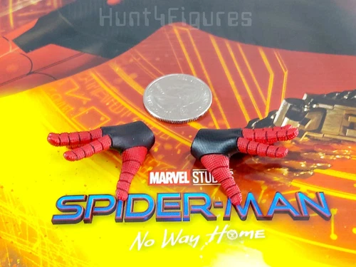 Figura de acción Hot Toys MMS625 Spider-Man versión de batalla 1/6 2 manos abiertas 