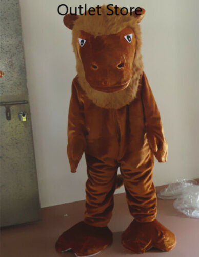 Halloween Cartoon Brown Horse Cosplay Mascot Costume Party Xmas Outfit Carnival - Picture 1 of 5