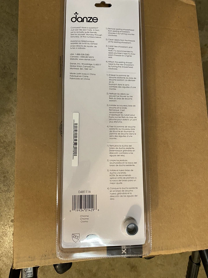 Danze 13” S Shaped Shower Arm With Flange D481116BR - Image 4 of 4