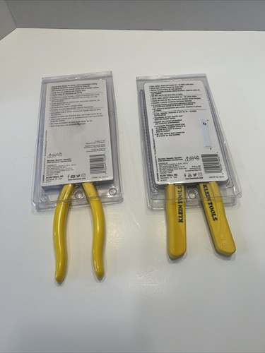 Klein Tools Lot Wire Stripper/ Cutter And 8" Standard Long Nose Pliers Side Cut - Picture 4 of 4