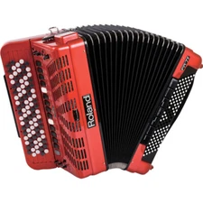 Roland FR-7XB Red Digital Chromatic Button Accordion,made in Italy