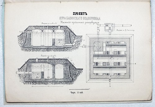 1895 Russia ARCHITECTURE ВОДОСНАБЖЕНИЕ ГОРОДА БАКУ Water Supply BAKU 15 DRAWINGS - Picture 9 of 12