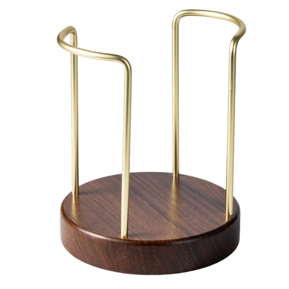 Kitchen Cup Organizer Stand in Solid Walnut Wood and 304 Stainless ...