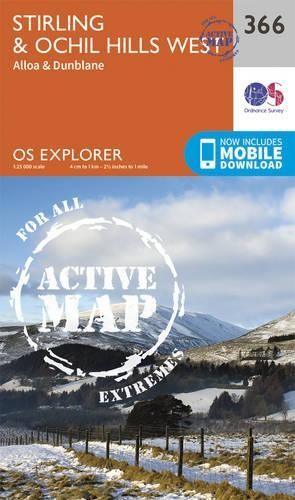 Stirling & Ochil Hills West Map | Weatherproof | Alloa & Dunblane | Ordnance Survey | OS Explorer Active Map 366 | Scotland | Walks | Hiking | Maps | Adventure - Image 8