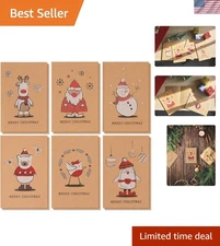 36 Simple Yet Elegant Holiday Cards - 4x6 Assorted Designs & Envelopes Included