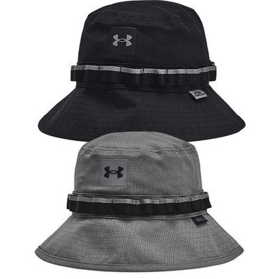 Under Armour Iso-Chill ArmourVent Bucket Hat Mens Grey Black M/L L/XL Sun Hat