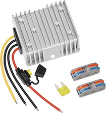 20A 240W Golf Cart DC 18V 20V 24V 36V 48V to 12V Converter Step Silver