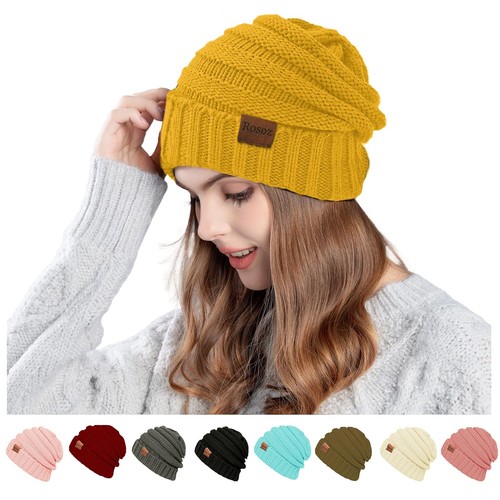 1&2pack Womens Winter Hats Slouchy Beanies Knit Warm Winter Beanie Hats for W...