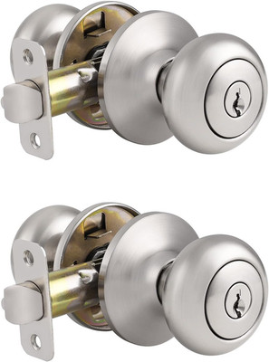 Entry Door Knobs with Lock, Keyed Alike Door Knobs for Interior Exterior Door,