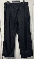 Columbia Men's XXL Omni-Tech Waterproof Breathable Pants Black Athleisure Active