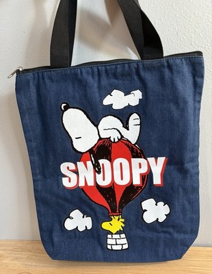Peanuts Snoopy Large Tote Bag with Zipper