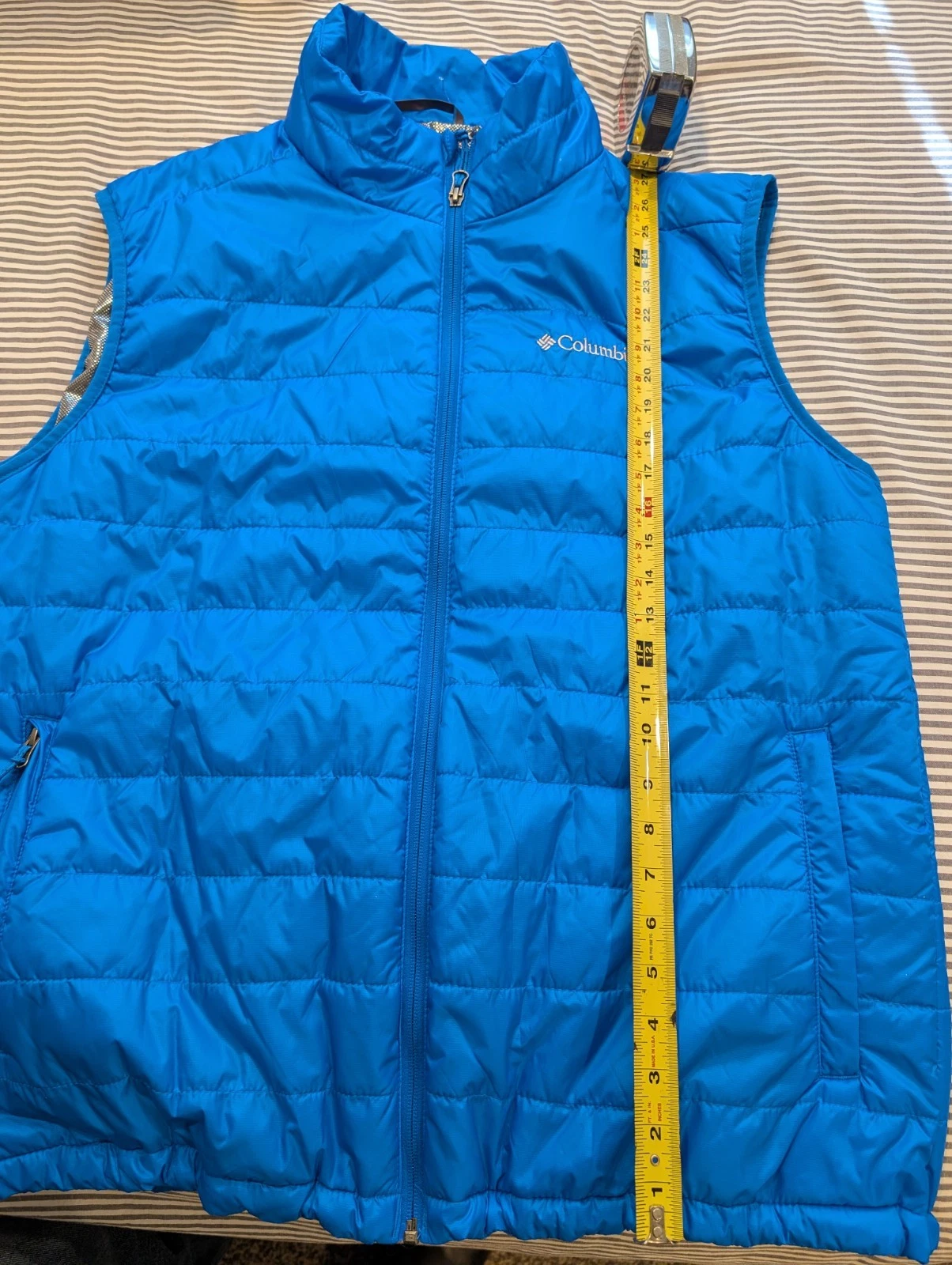 Columbia Men's XL OmniTech Vest, Lt Blue