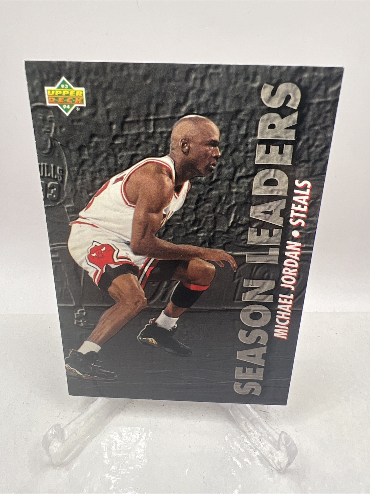 Michael Jordan Season Leaders Insert 1993-94 Upper Deck Basketball Card #171