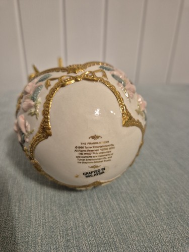 1996 Gone With The Wind Franklin Mint Egg Scarlett And Rhett Butler - Picture 5 of 5