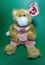 Ty Attic Treasures Collection "POUNCER" the CAT, #6011, 1994, 8.5 inches, Mint!