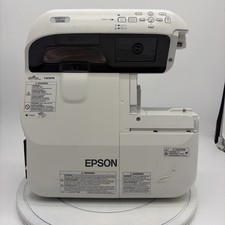 Used  Tested Epson BrightLink 595Wi H599A WXGA LCD Projector 918 Lamp Hours