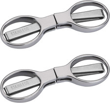2Pcs Folding Scissors Portable Stainless Steel Telescopic Cutter Safety